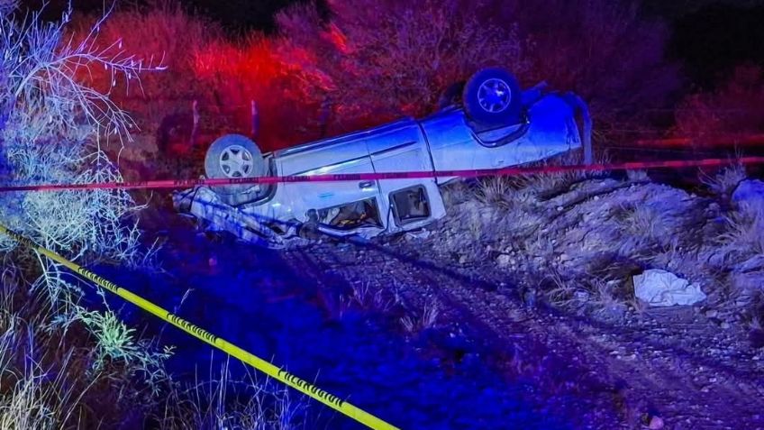 Fuerte accidente en Sonora: Hombre pierde la vida tras volcadura en carretera a Sahuaripa