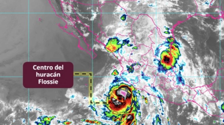 Huracán 'Flossie' toma fuerza: Sería a categoría 2 este martes y afectaría seis estados de México