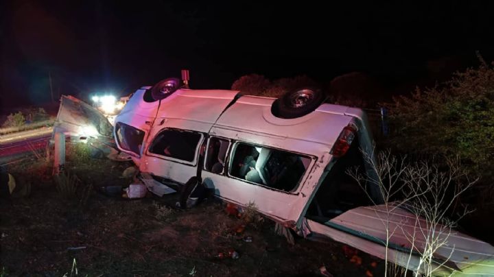 FOTOS: Fuerte accidente en la Carretera Durango-Zacatecas deja 14 víctimas mortales