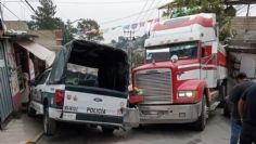 Tractocamión ocasiona fuerte accidente en la alcaldía Magdalena Contreras, por falla mecánica
