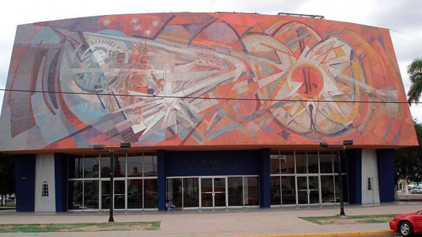 Un nuevo rostro: Trabajan en la restauración del mural de Arteche en el teatro del Itson