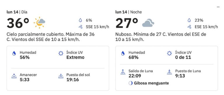 Así será el clima en Ciudad Obregón HOY lunes 14 de julio. Foto: The Weather Channel