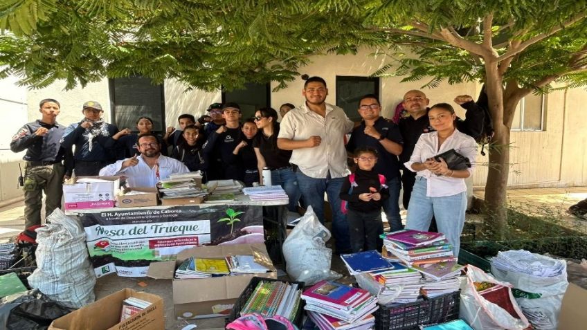 Reúnen seis toneladas de material reciclable en la Mesa del Truque en Caborca