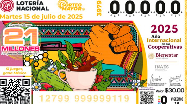 Lista completa de GANADORES del Sorteo Mayor de la Lotería Nacional de hoy martes 15 de julio