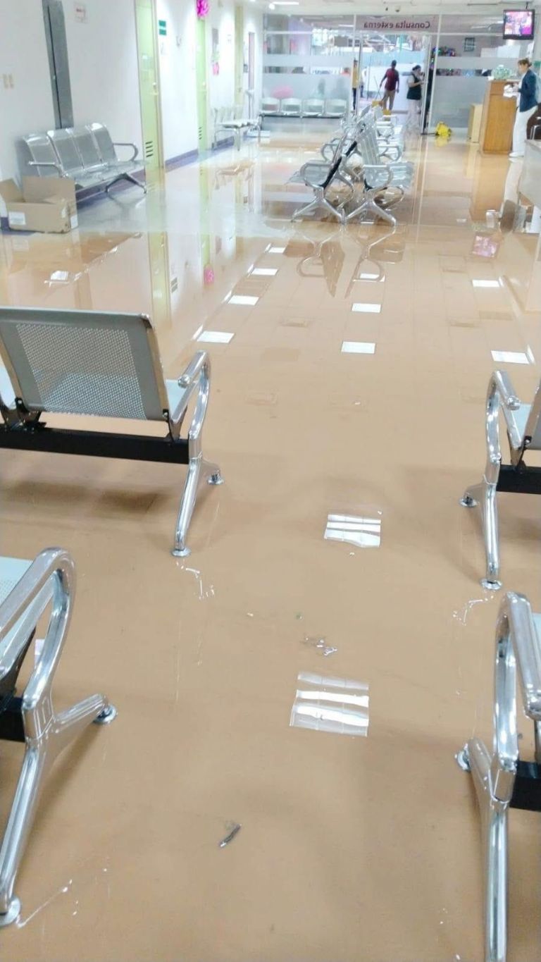 Así lució la sala de espera 