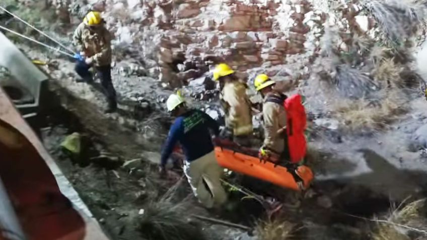 Rescatan a menor tras caer al vertedor de la presa Abelardo L. Rodríguez en Hermosillo