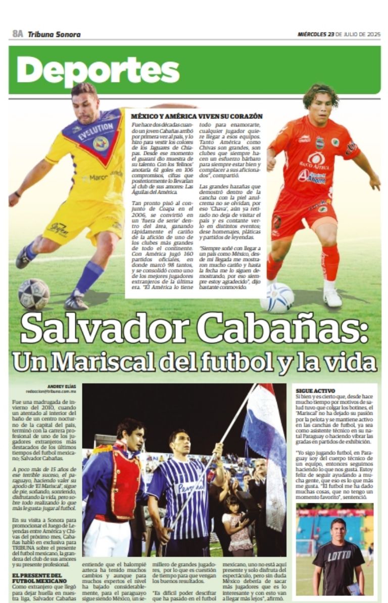 Entrevista con la leyenda del América, Salvador Cabañas: Un Mariscal del futbol y la vida