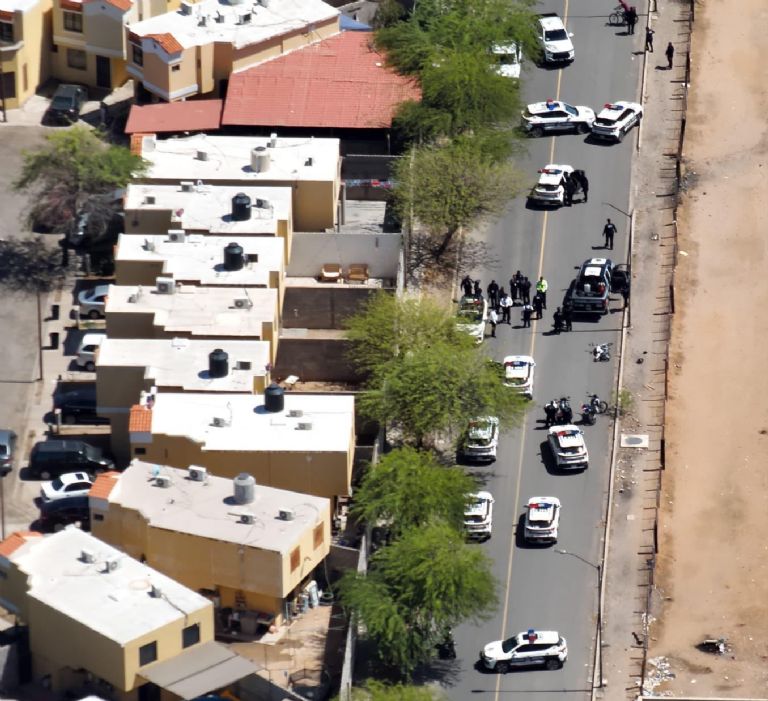 Se tuvo un operativo por aire con ayuda de drones