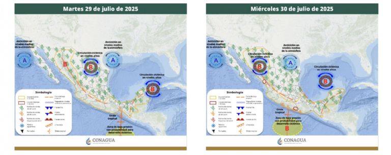 Advierten lluvias en Sonora para los últimos días de julio. Foto: Conagua
