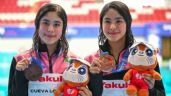 Foto ilustrativa de la nota titulada Sheinbaum celebra MEDALLA de Mía y Lía Cueva en Mundial de Deportes Acuáticos Singapur 2025
