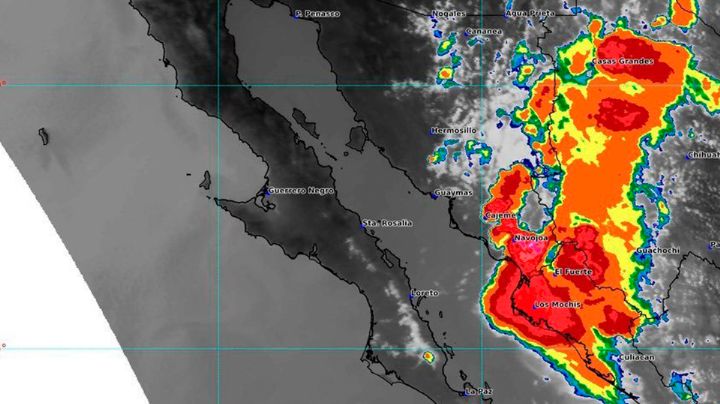 Clima en Sonora: Advierten FUERTES LLUVIAS para Ciudad Obregón y Navojoa hoy 29 de julio en la NOCHE
