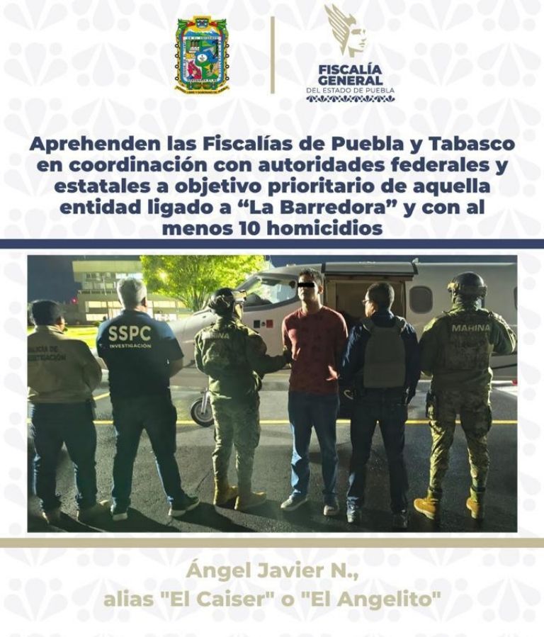 Detienen a presunto operador de La Barredora