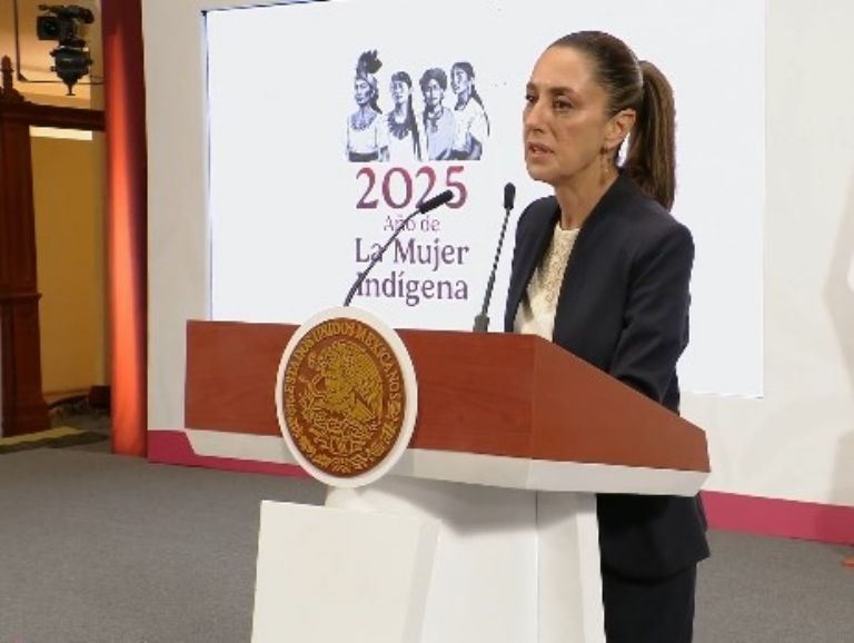 Claudia Sheinbaum Pardo en la mañanera 