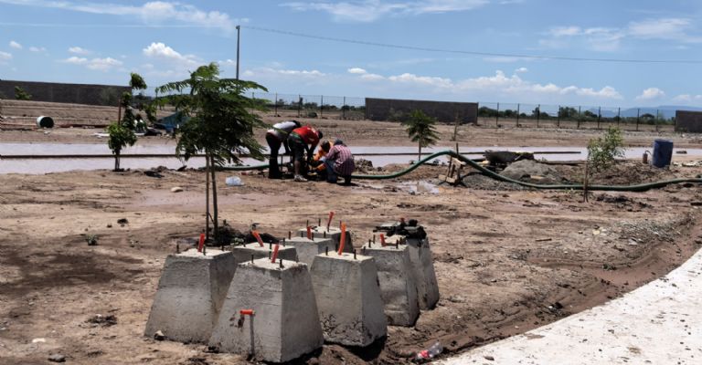 Así avanza la construcción del Parque Gratitud 