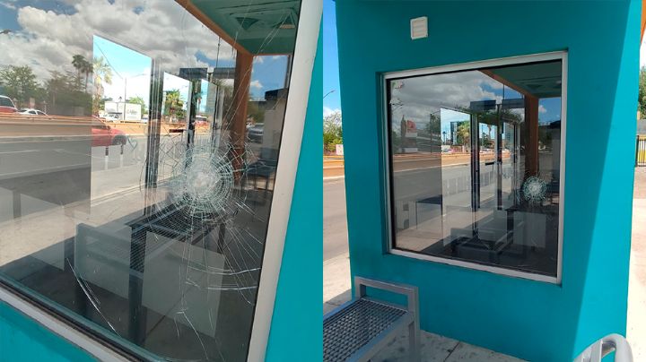 Hermosillo: Vandalizan paradas de camión fuera de servicio en la Unison