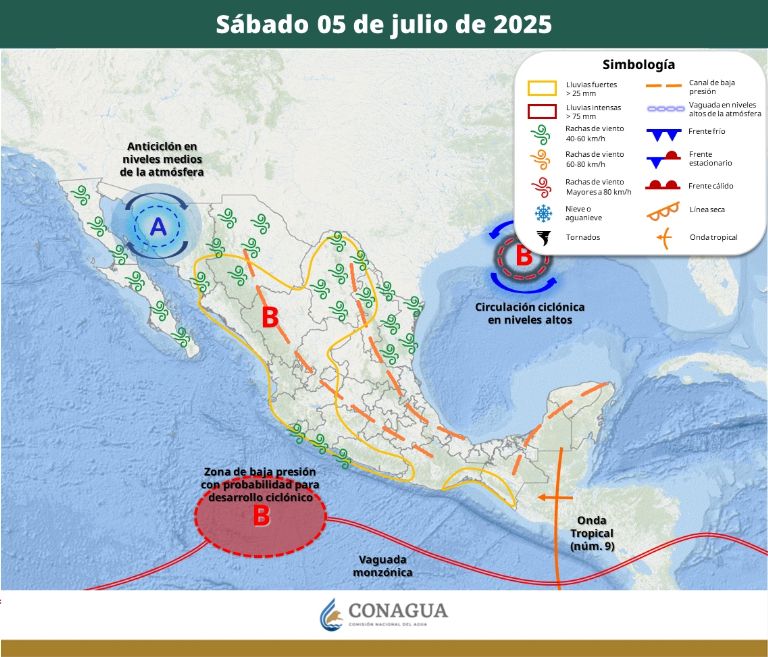 Así será el clima en Sonora este fin de semana. Foto: Conagua