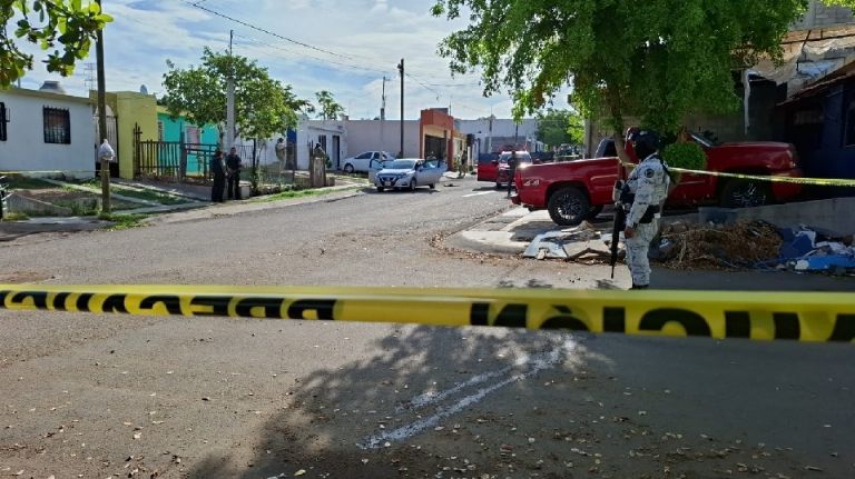 La balacera se dirigio contra un domicilio al surponiente de Culiacan