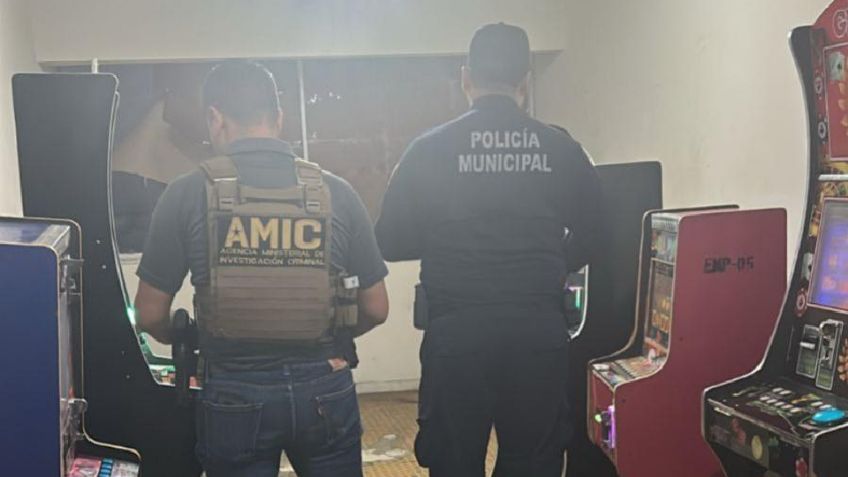 Aseguran 20 máquinas tragamonedas ilegales en operativos en Hermosillo y Bahía de Kino