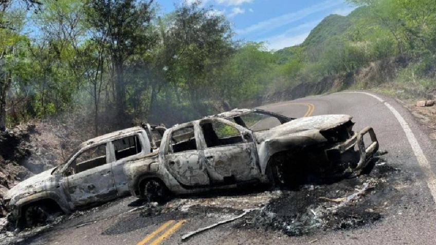Violencia de Sinaloa: Operativo en Cosalá por reportes de agresiones y vehículos en llamas