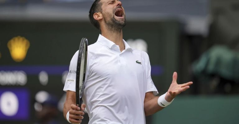 El serbio festejó en grande su victoria