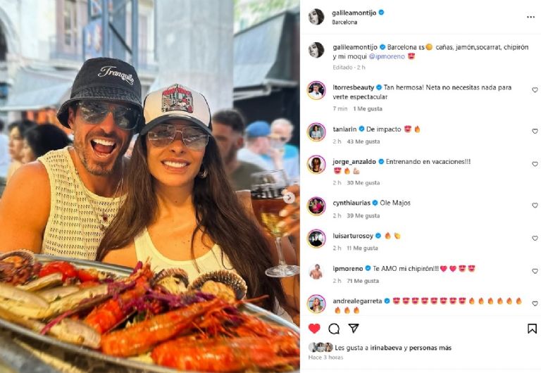 Galilea Montijo se encuentra de vacaciones en España