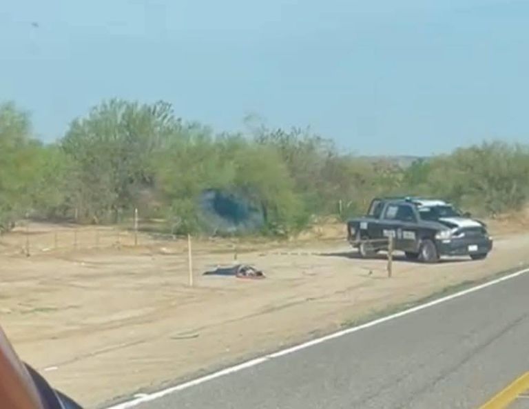 El fallecido fue abandonado a orillas de la carretera a La Colorada