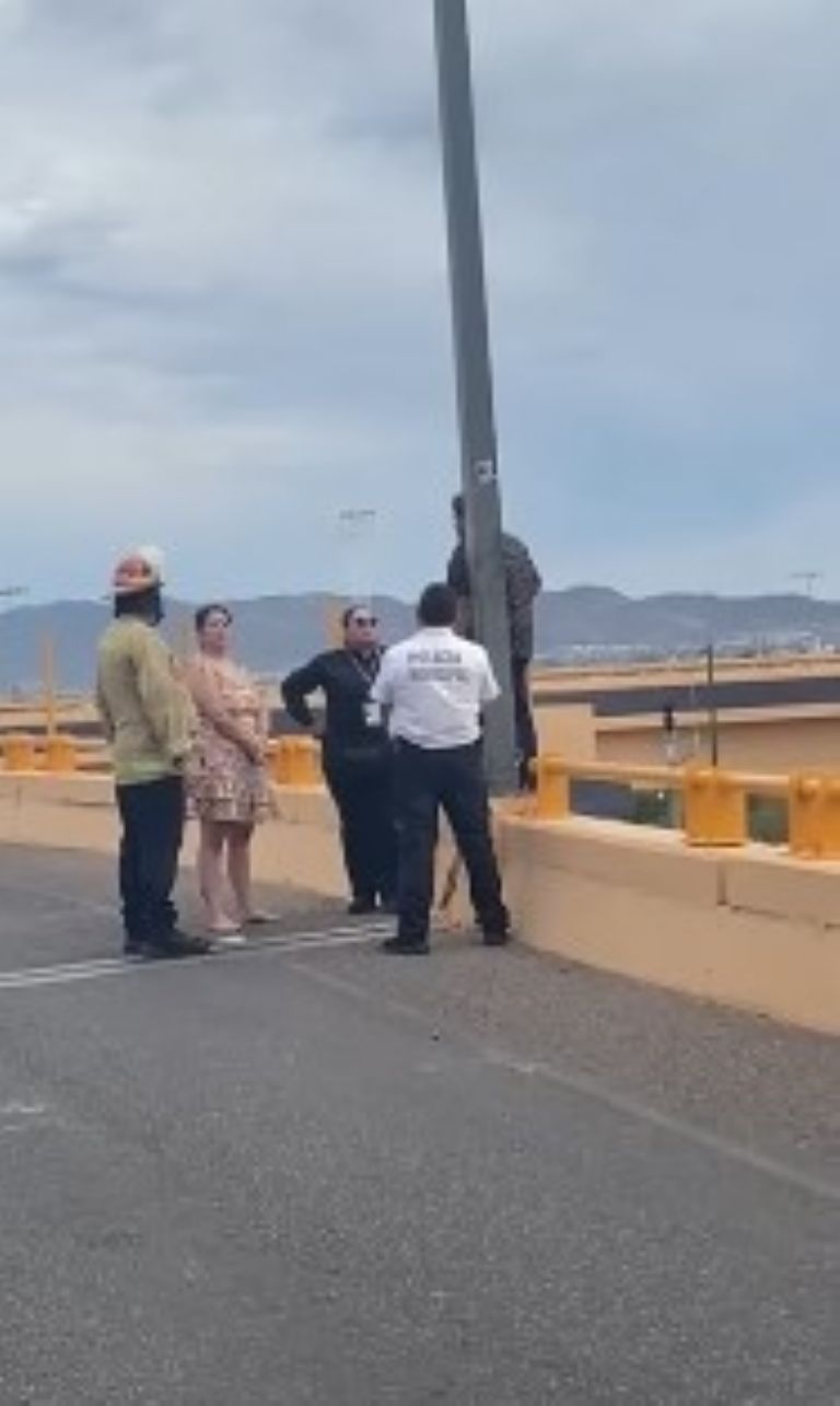 La mujer se encuentra a salvo 