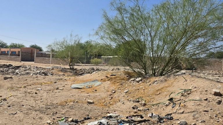 Dejan restos humanos embolsados en SLRC