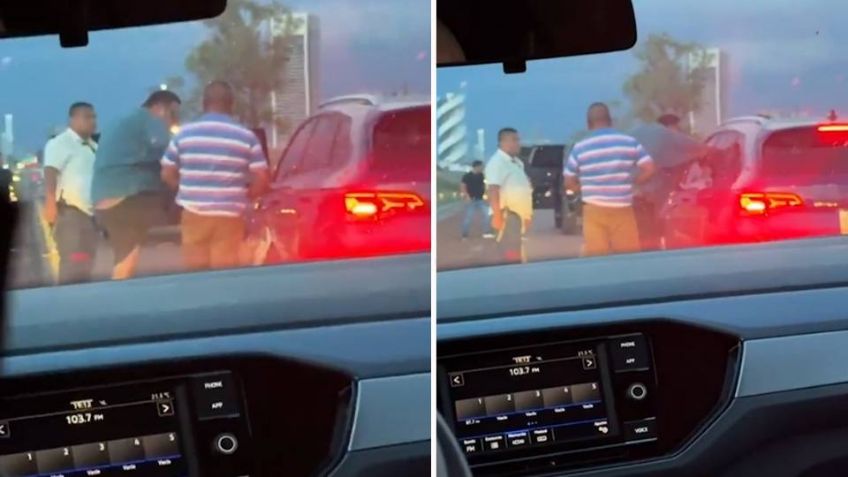 VIDEO: Armados, un hombre y sus escoltas agreden a una familia en la Atlixco-Puebla