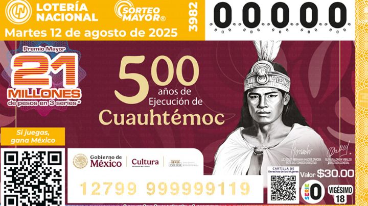 Lotería Nacional: Lista COMPLETA de GANADORES del Sorteo Mayor No. 3982 de hoy martes 12 de agosto