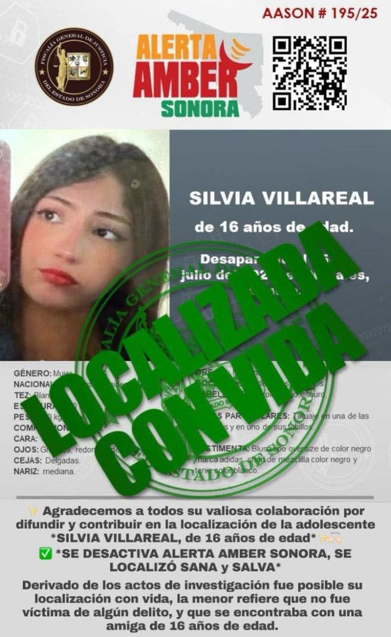 La menor fue encontrada sana y salva. Foto: FGJES