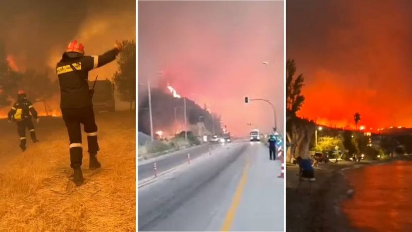 ALARMANTES VIDEOS: Grecia enfrenta crisis ante la aparición de más de cien incendios