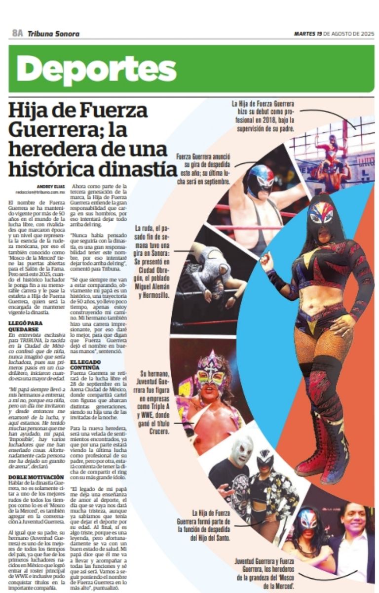 Edición del periódico Tribuna Sonora
