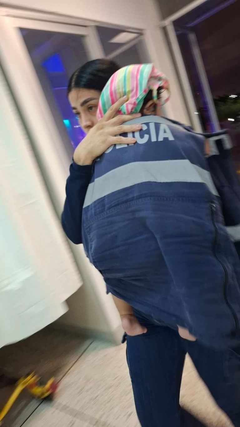 La bebé fue rescatada