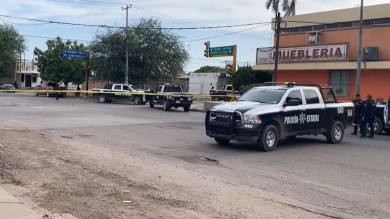 En el sitio fueron localizados casquillos para arma larga