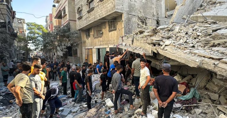 Evacuación y crisis humanitaria en Gaza