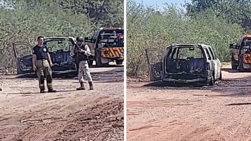 Conductor sufre quemaduras tras incendio de su vehículo a las afueras de Ciudad Obregón