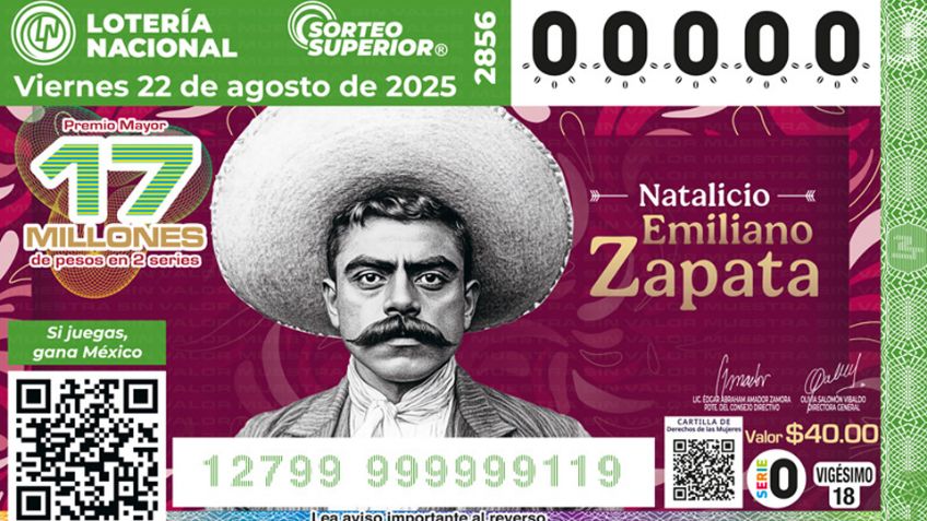 Lista COMPLETA de GANADORES del Sorteo Superior No. 2856 de la Lotería Nacional de este viernes 22 de agosto