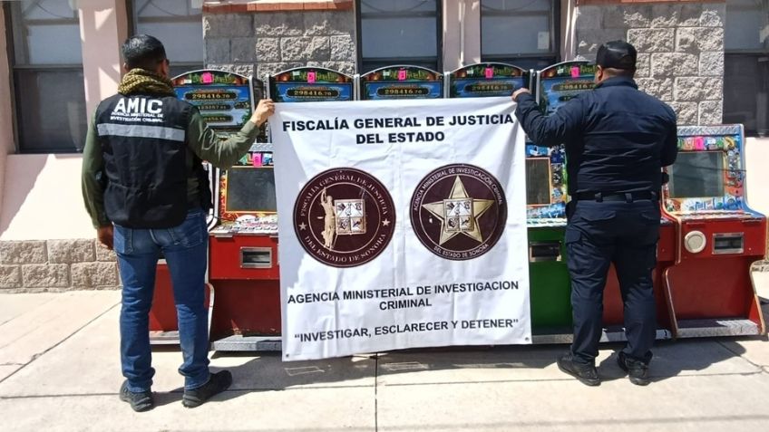 Decomisan 12 máquinas tragamonedas al sur de Hermosillo; operaban por fuera de negocio
