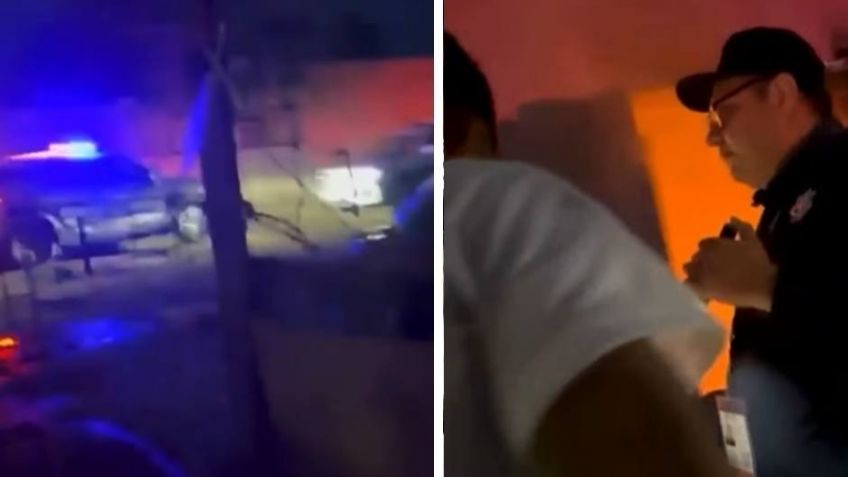 VIDEO: Rescatan a joven de 27 años en medio de un incendio al sur de Hermosillo