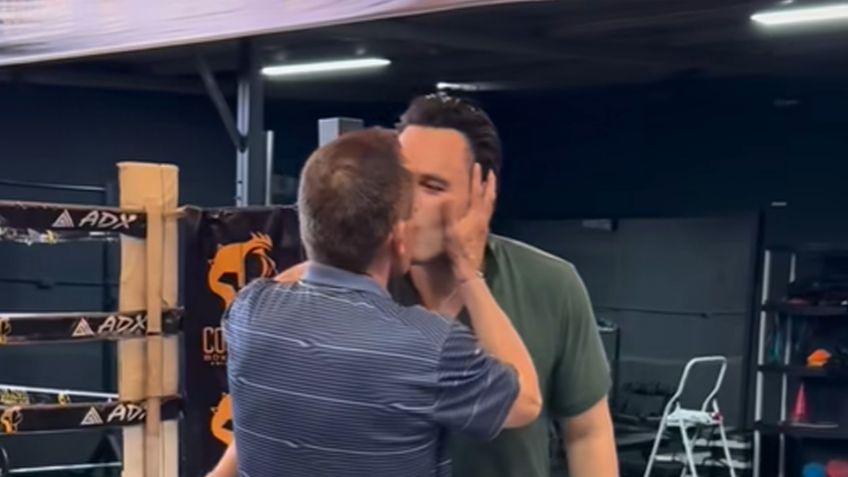 Con beso en la boca: Reencuentro entre Julio César Chávez Jr. y su padre queda grabado en VIDEO