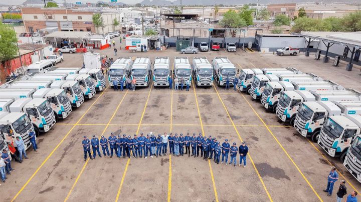 Hermosillo estrena flotilla eléctrica única en México con 25 nuevas unidades recolectores