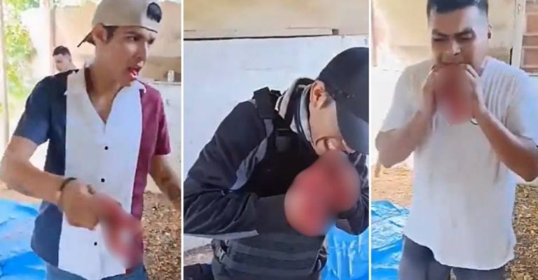 Captan a presunto reclutas del Cártel Jalisco Nueva Generación (CJNG) mientras comen carne cruda