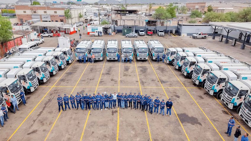 Hermosillo estrena flotilla eléctrica única en México con 25 nuevas unidades recolectores