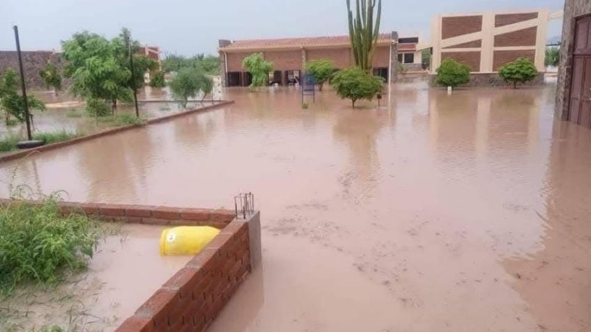 Inundación de la Universidad del Bienestar en Masiaca fue por cúmulo de basura: Protección Civil
