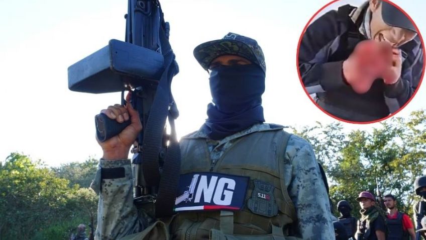 Captan en VIDEO a presuntos reclutas del CJNG mientras cumplen un macabro ritual