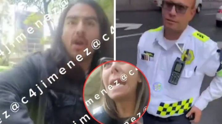 VIDEOS: Frente a su pareja, Rey Grupero pierde el control y se enfrenta a policía de CDMX