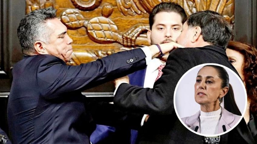 Sheinbaum compara a 'Alito' Moreno con PORROS VIOLENTOS tras agresión a Noroña en el Senado