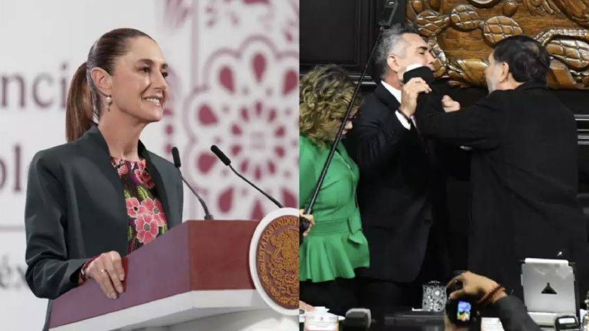Exigen DESAFUERO de 'Alito' Moreno tras agresión en el Senado: Sheinbaum evita el tema