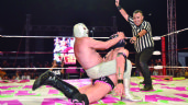 Foto ilustrativa de la nota titulada: La lucha libre revive en Sonora: Grandes figuras han complacido al aficionado este año